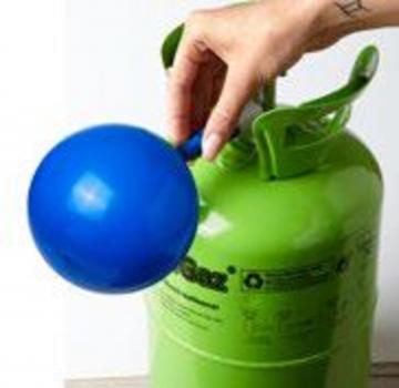 Helium, Ballongas für ca. 30 Luftballons. Einwegflasche