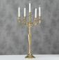 Preview: Kerzenleuchter 5-armig, Gold, H77cm.