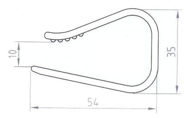 Skirting Clip E (15 - 30 mm) - Einzell