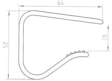Preview: Tischklammer, Clip FO (ohne Klettband)