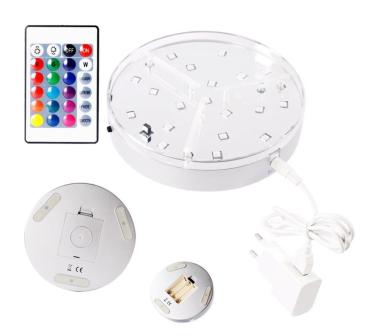 Base LED-Untersetzer, Leuchte, Effekt Licht.