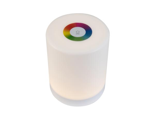 EUROLITE LED Tischleuchte, Li-Akku, RGB