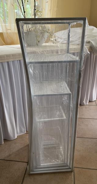 Blumenständer, Dekoständer. Metall (nicht zerlegbar) - Weiss