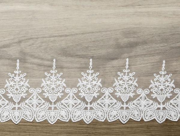 Spitze Stoff auf Rolle. 45cm x 9m