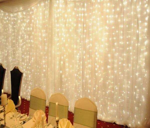 LED Lichterkette Vorhang 2x4m, verlängerbar