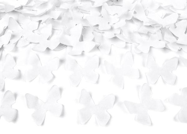 Konfetti Kanone, streamer (weiße Papier Schmetterlinge)