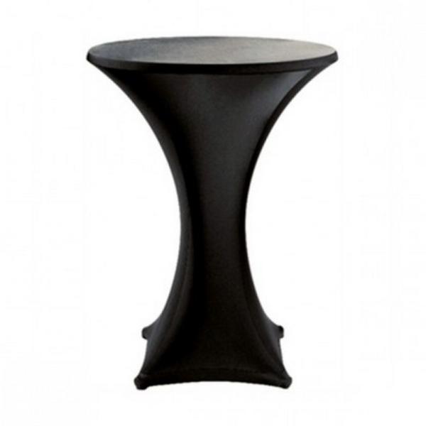 Stehtischhusse Stretch schwarz