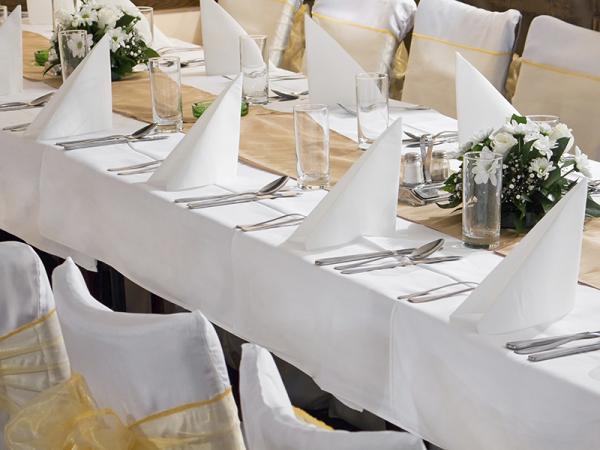 Tischdecken, Servietten aus Polyester
