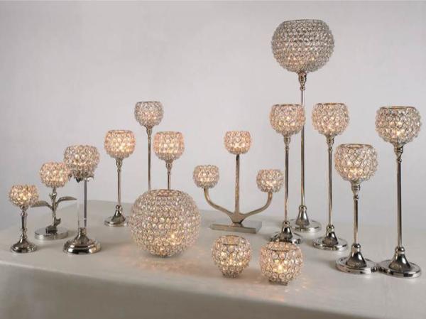 Krystal Kugel AD509KKG 2er Set. Goldfarbig.